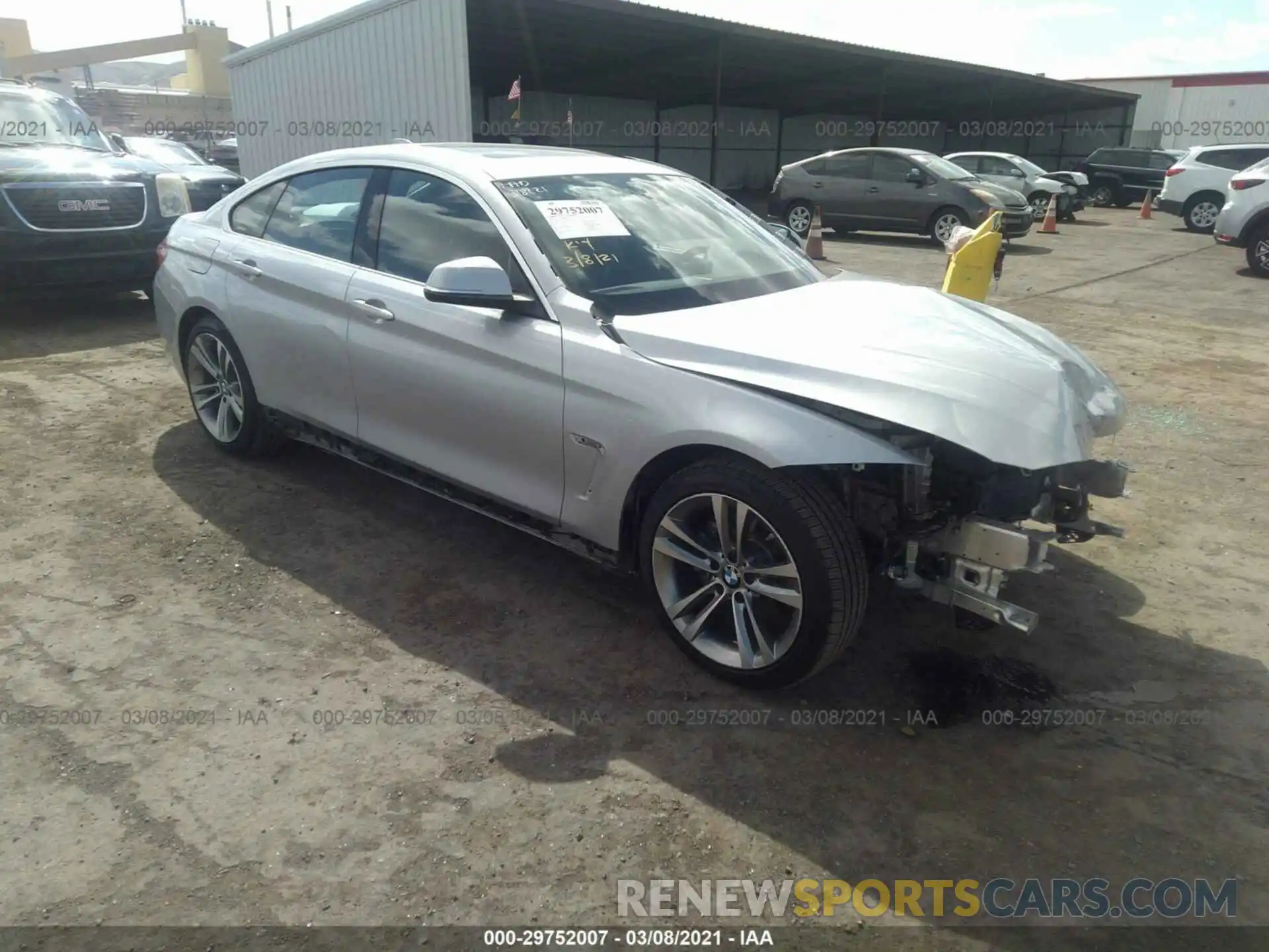 1 Photograph of a damaged car WBA4J1C51KBM18664 BMW 4 SERIES 2019