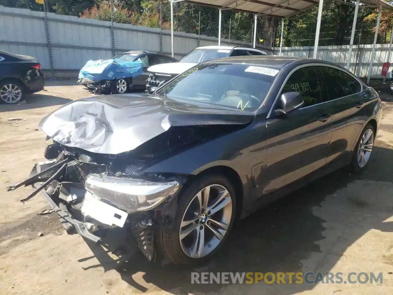 2 Photograph of a damaged car WBA4J1C52KBM12159 BMW 4 SERIES 2019