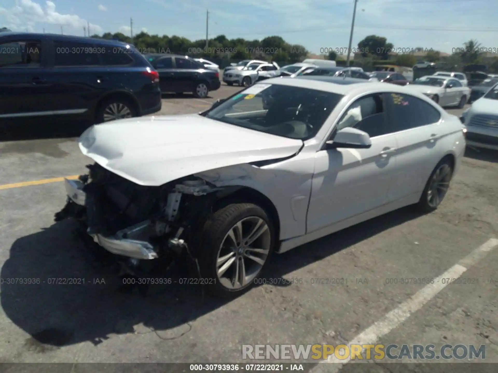 2 Photograph of a damaged car WBA4J1C52KBM12355 BMW 4 SERIES 2019