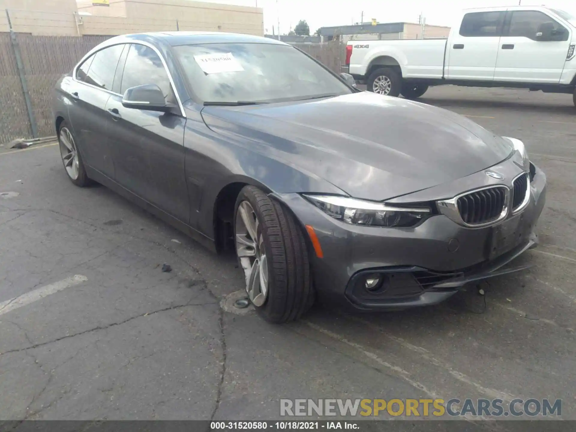 1 Photograph of a damaged car WBA4J1C52KBM12923 BMW 4 SERIES 2019