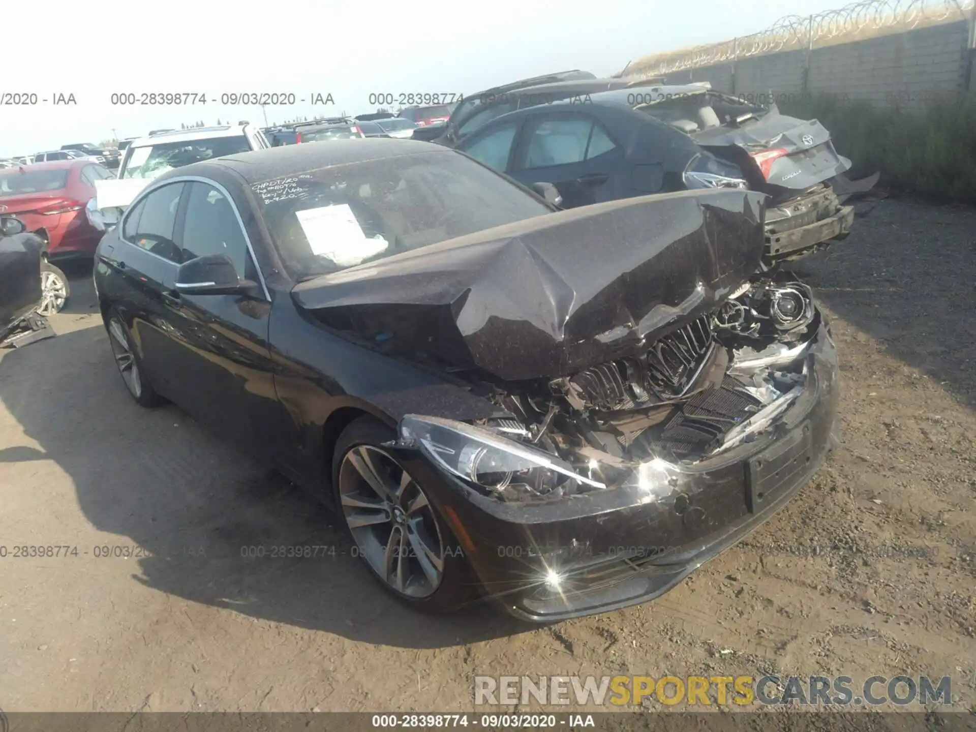 1 Photograph of a damaged car WBA4J1C53KBM12655 BMW 4 SERIES 2019