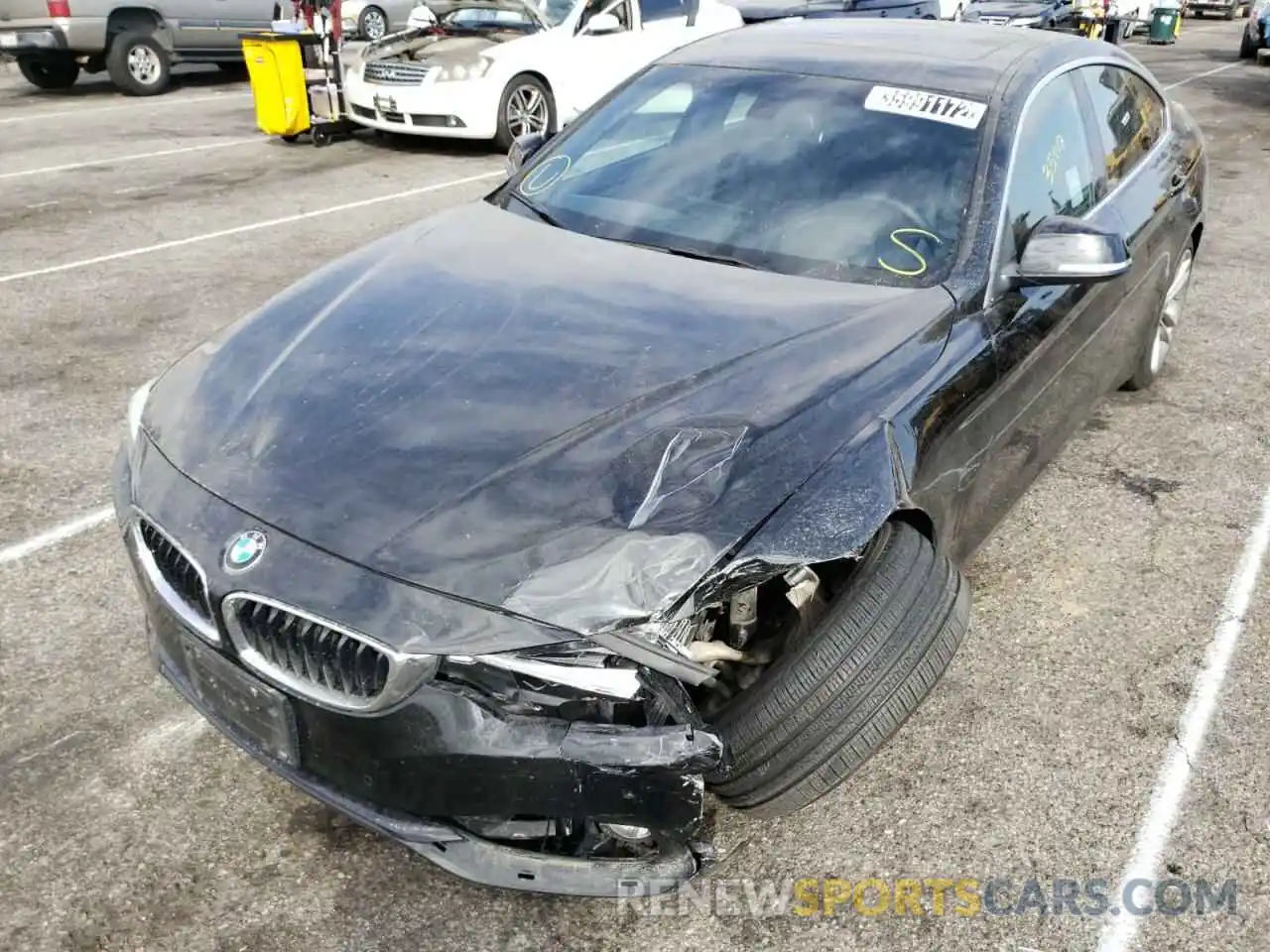 2 Photograph of a damaged car WBA4J1C53KBM13207 BMW 4 SERIES 2019