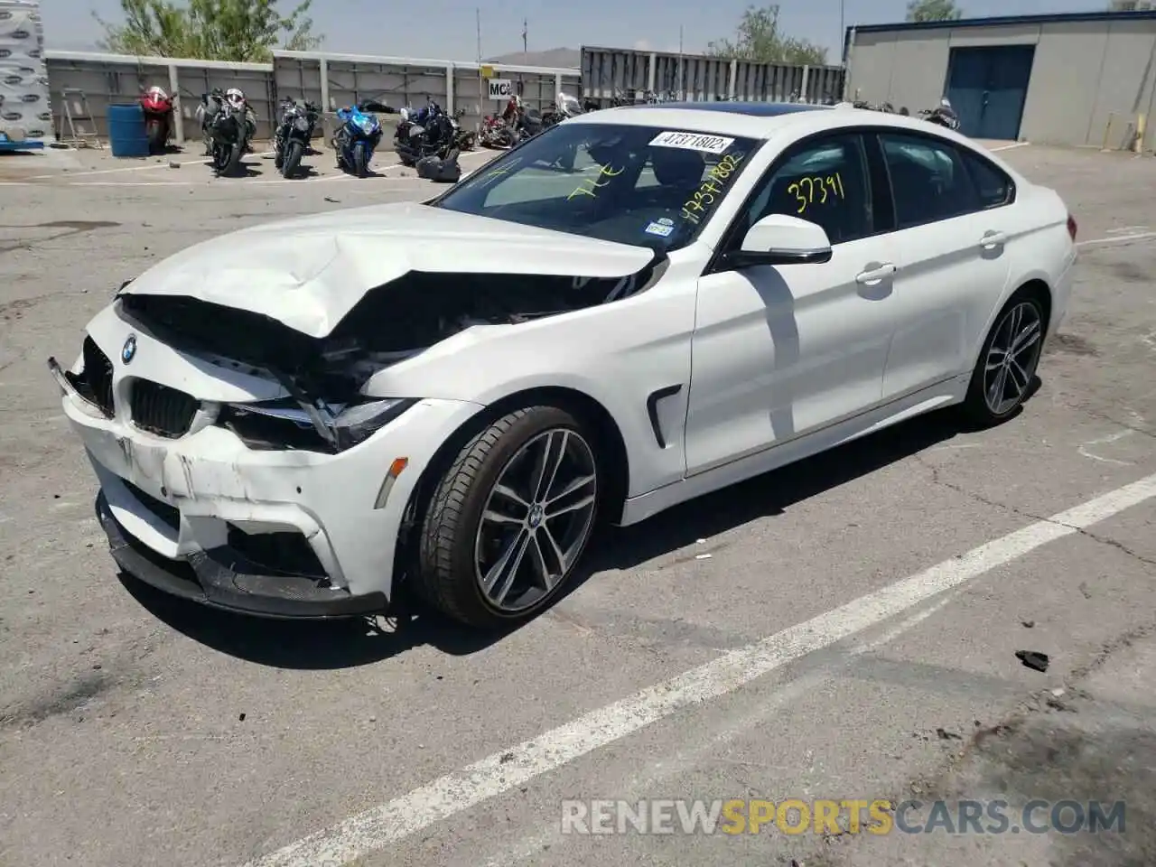 2 Photograph of a damaged car WBA4J1C53KBM18651 BMW 4 SERIES 2019