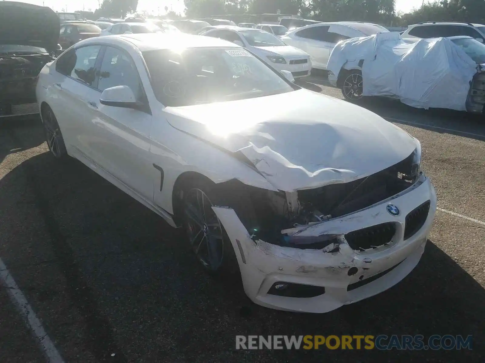 1 Photograph of a damaged car WBA4J1C54KBM12745 BMW 4 SERIES 2019