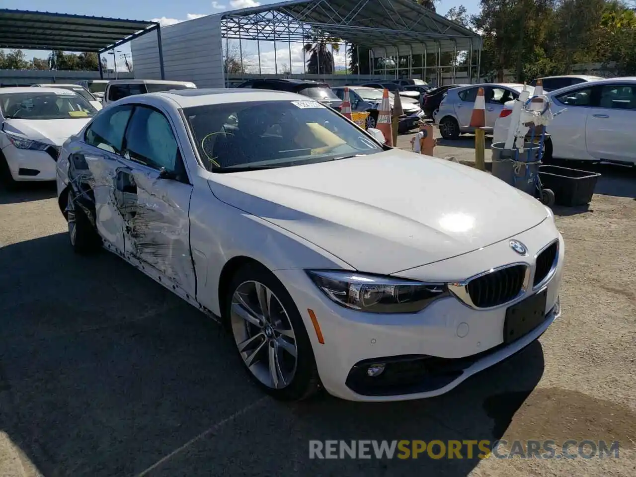 1 Photograph of a damaged car WBA4J1C54KBM13829 BMW 4 SERIES 2019