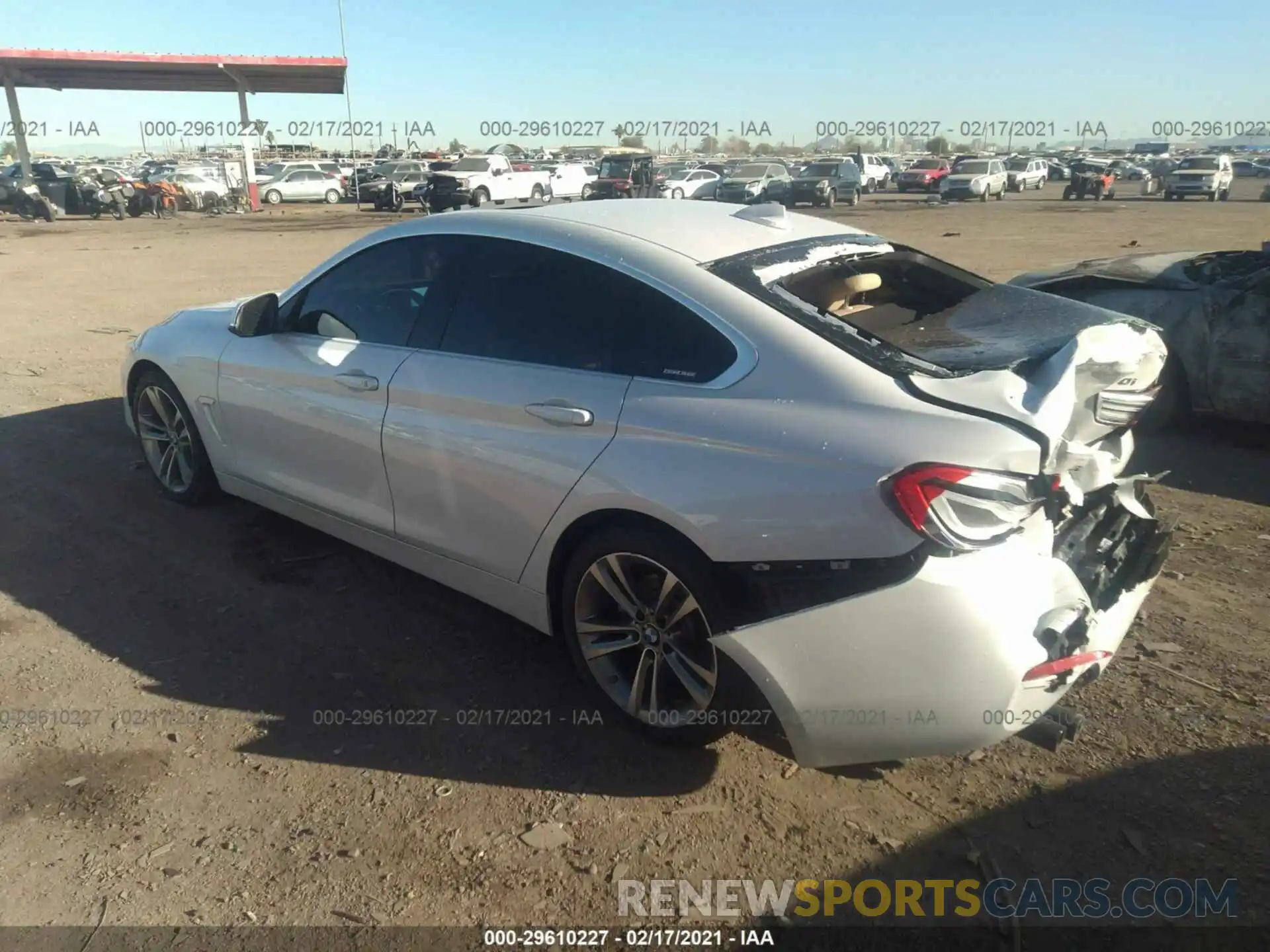 3 Фотография поврежденного автомобиля WBA4J1C54KBM14589 BMW 4 SERIES 2019
