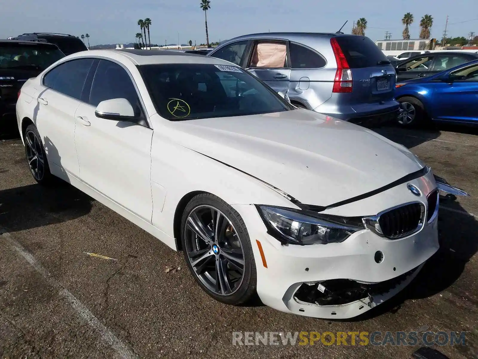 1 Photograph of a damaged car WBA4J1C54KBM16956 BMW 4 SERIES 2019