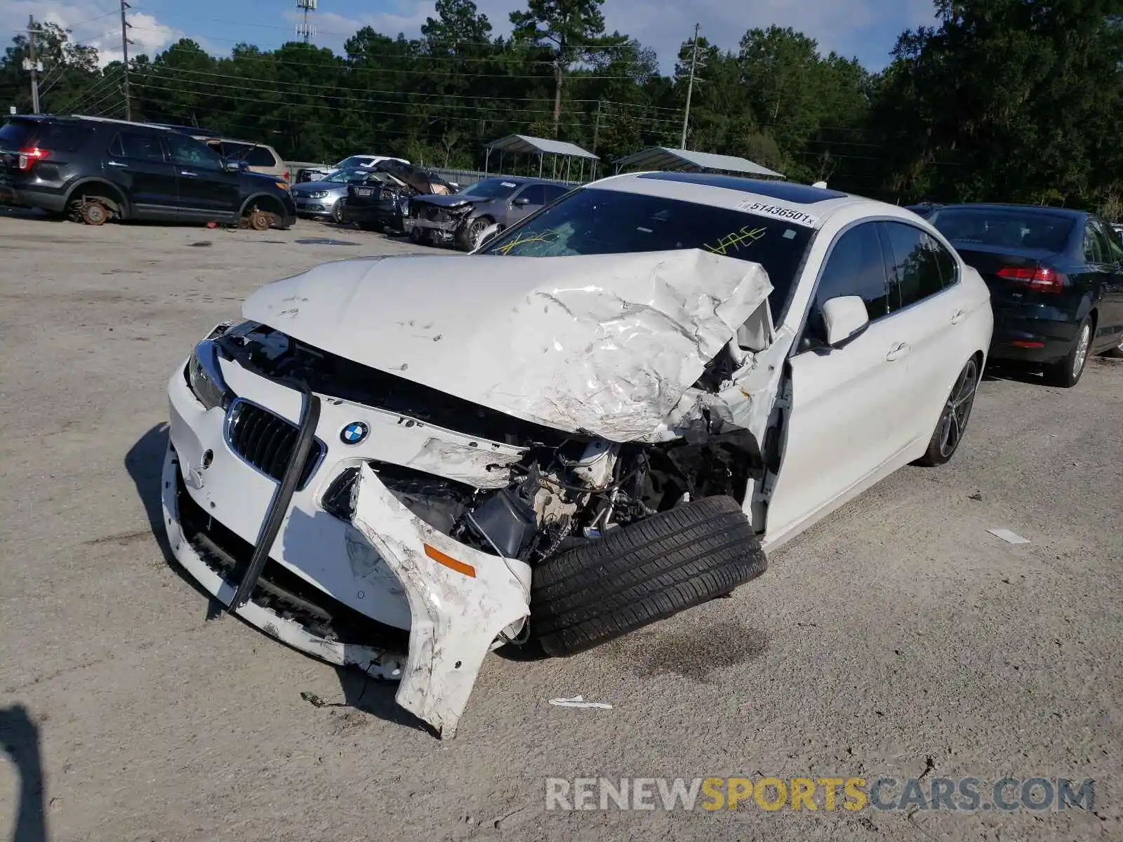 2 Photograph of a damaged car WBA4J1C54KBM17640 BMW 4 SERIES 2019