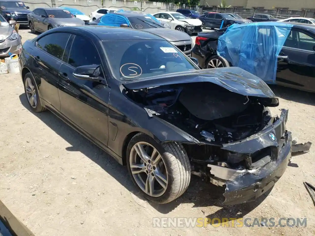 1 Photograph of a damaged car WBA4J1C54KBM18416 BMW 4 SERIES 2019