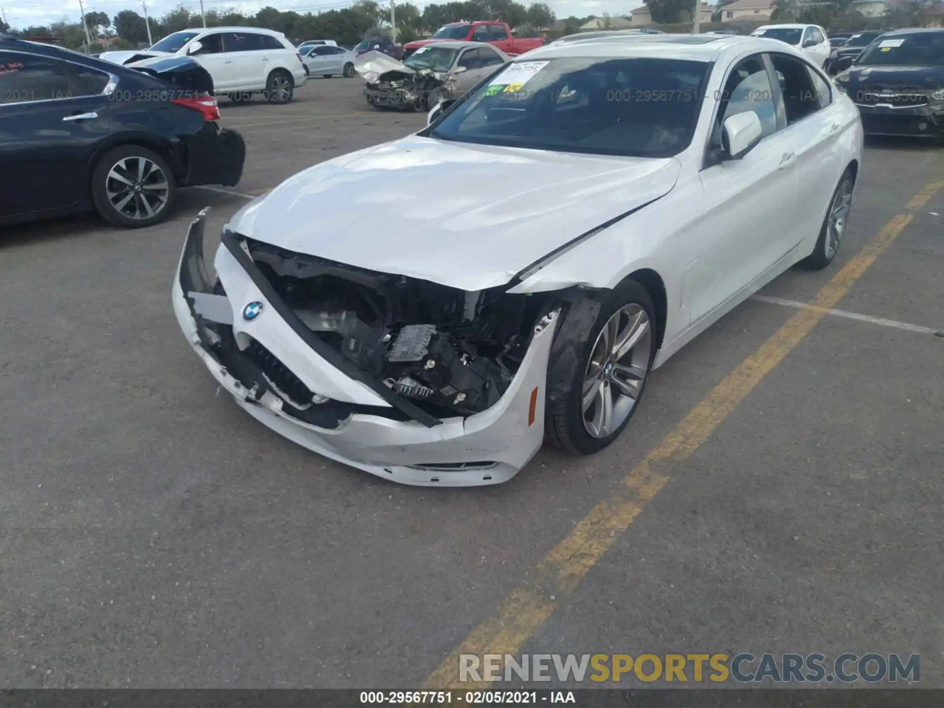 6 Photograph of a damaged car WBA4J1C55KBM13290 BMW 4 SERIES 2019