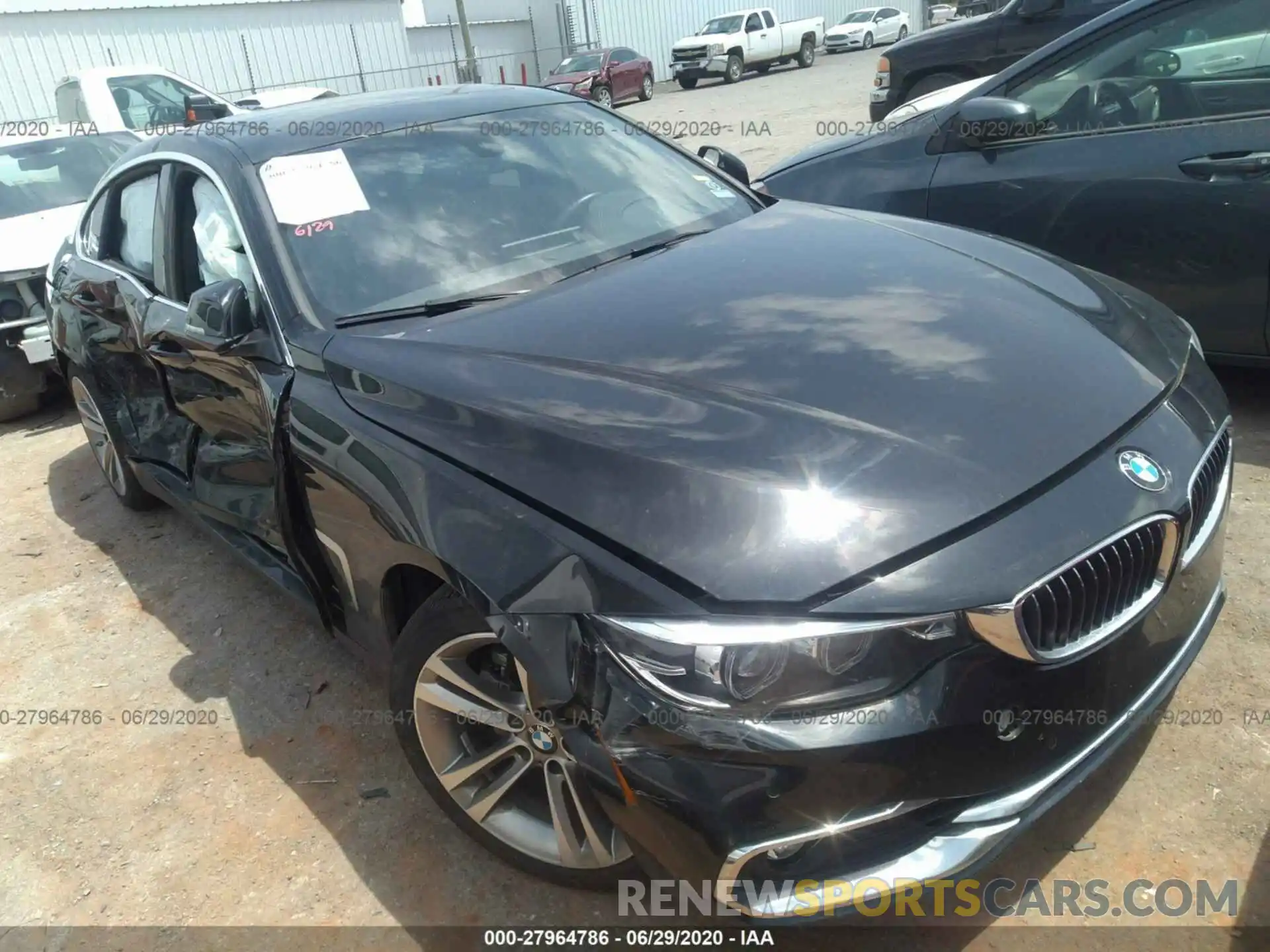 1 Photograph of a damaged car WBA4J1C55KBM17758 BMW 4 SERIES 2019