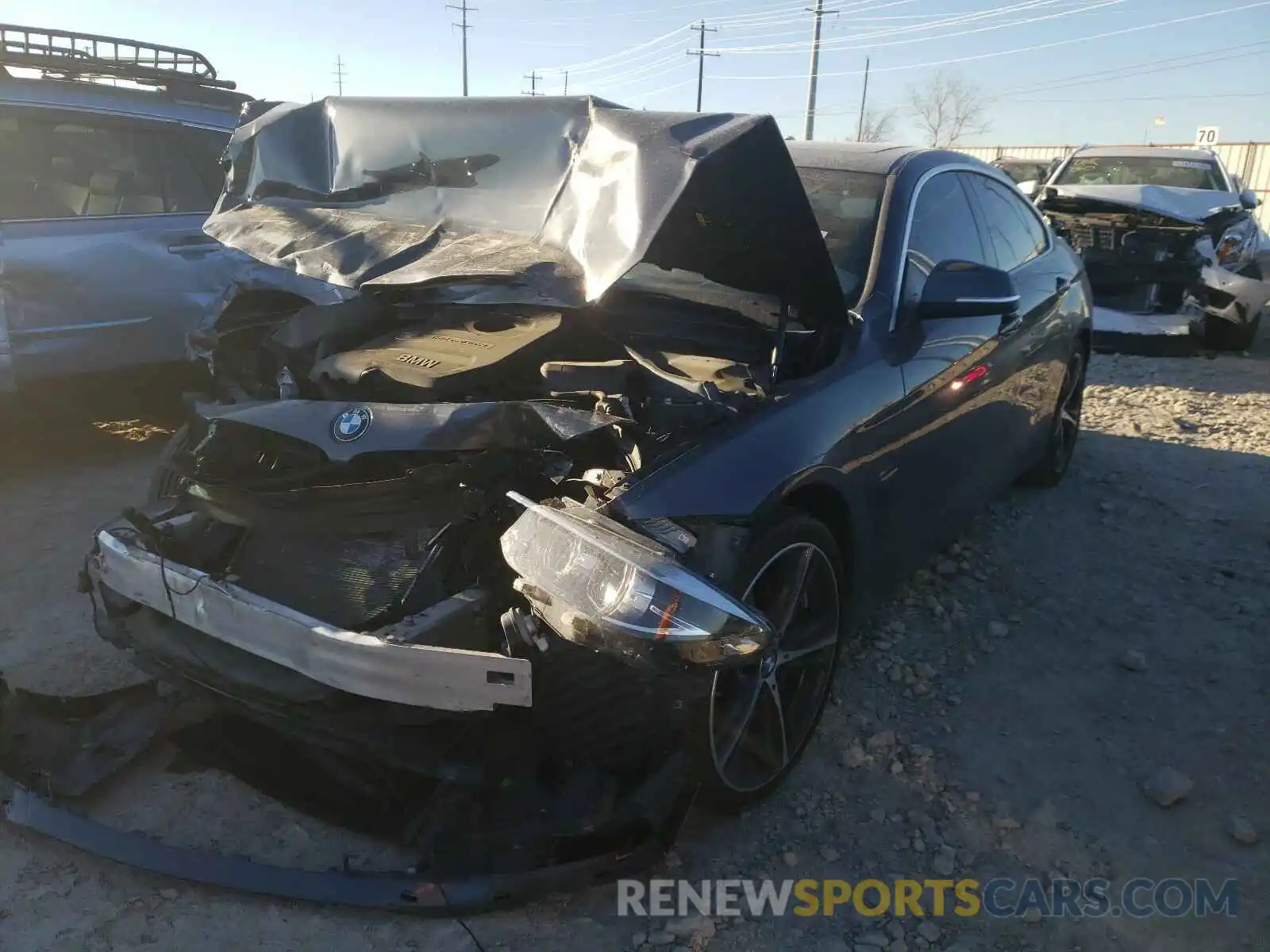 2 Photograph of a damaged car WBA4J1C56KBM12603 BMW 4 SERIES 2019