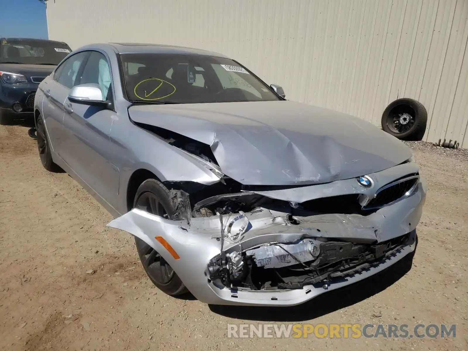 1 Photograph of a damaged car WBA4J1C56KBM13587 BMW 4 SERIES 2019