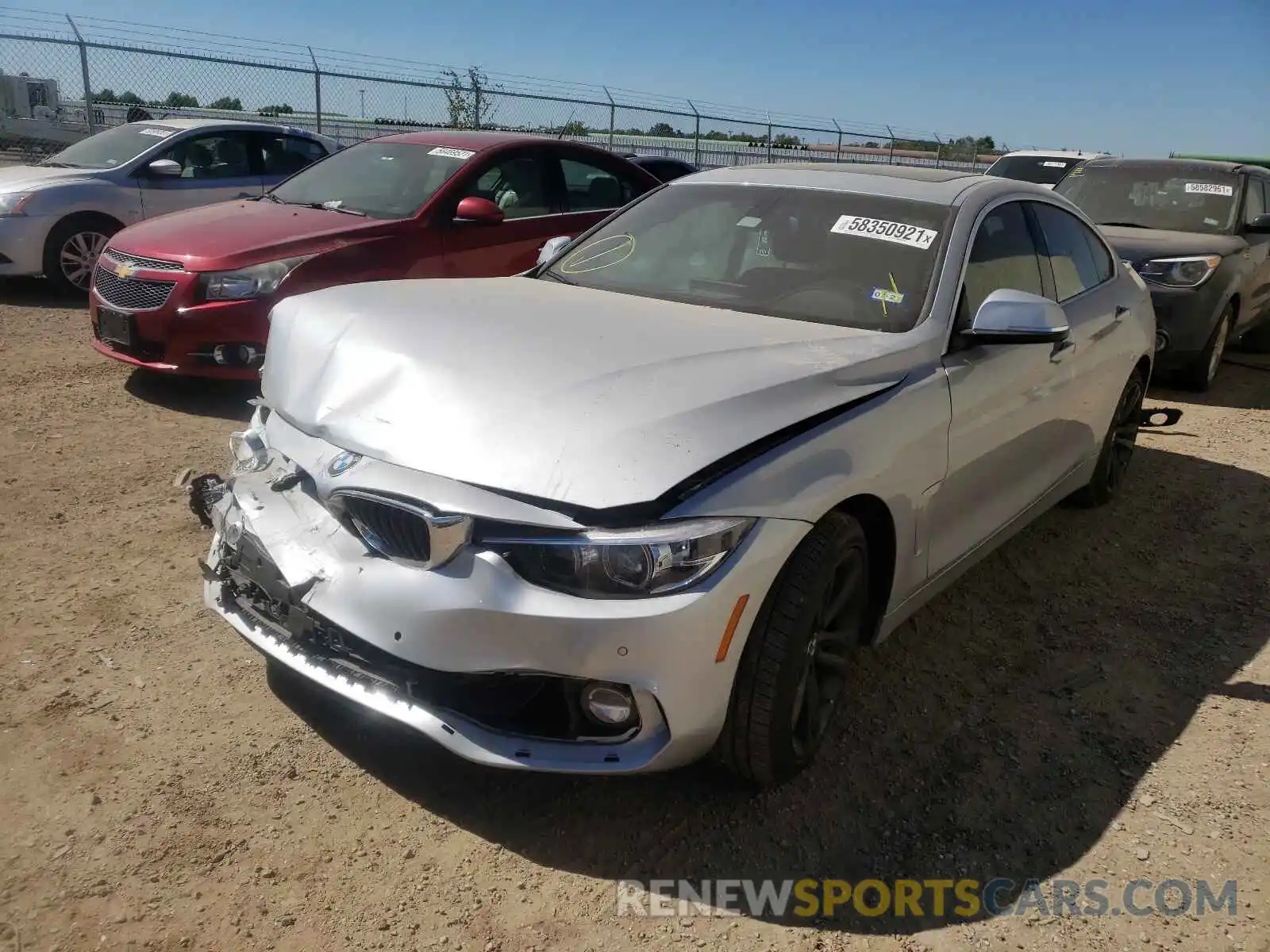 2 Photograph of a damaged car WBA4J1C56KBM13587 BMW 4 SERIES 2019