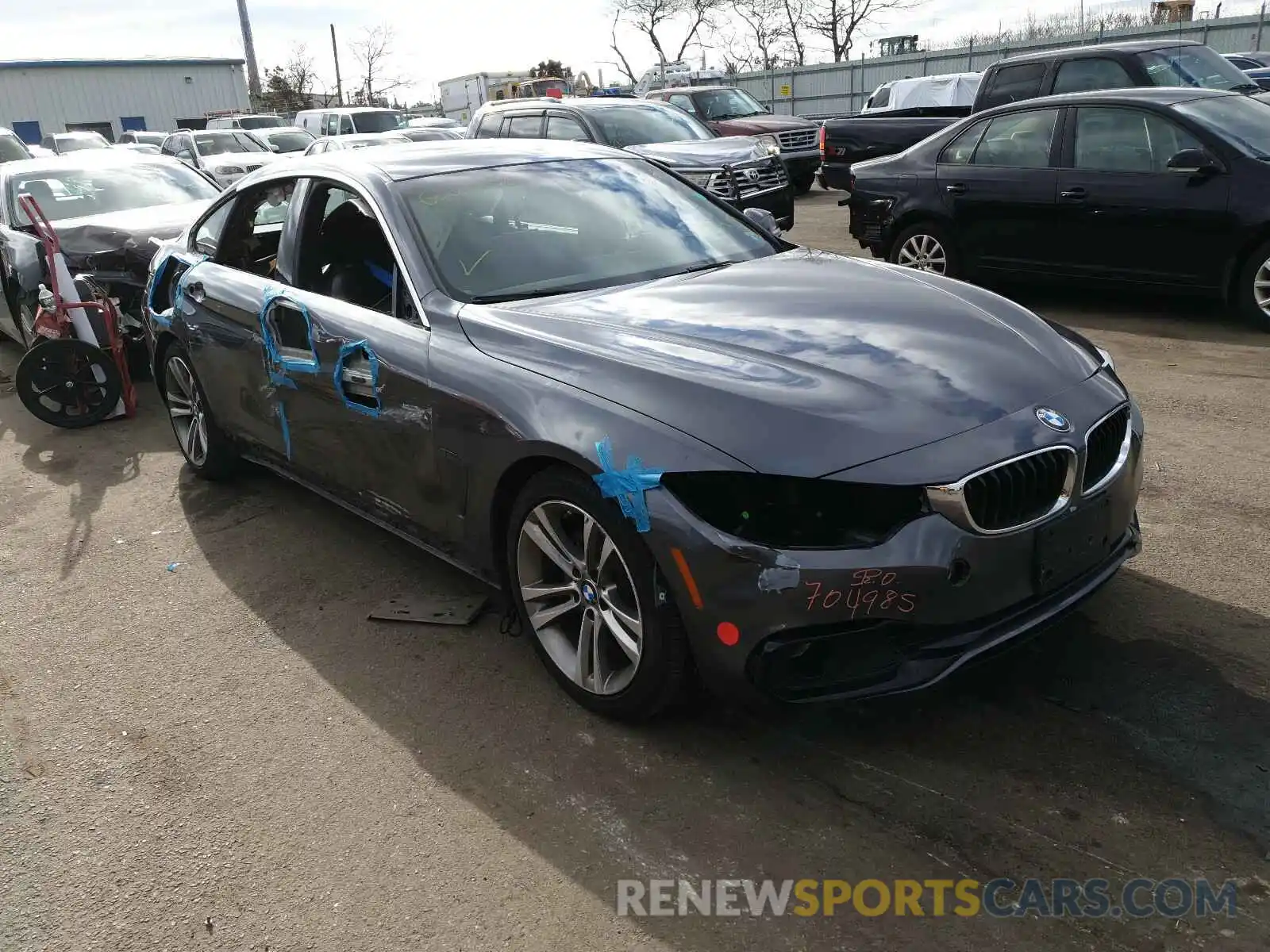 1 Photograph of a damaged car WBA4J1C56KBM13685 BMW 4 SERIES 2019