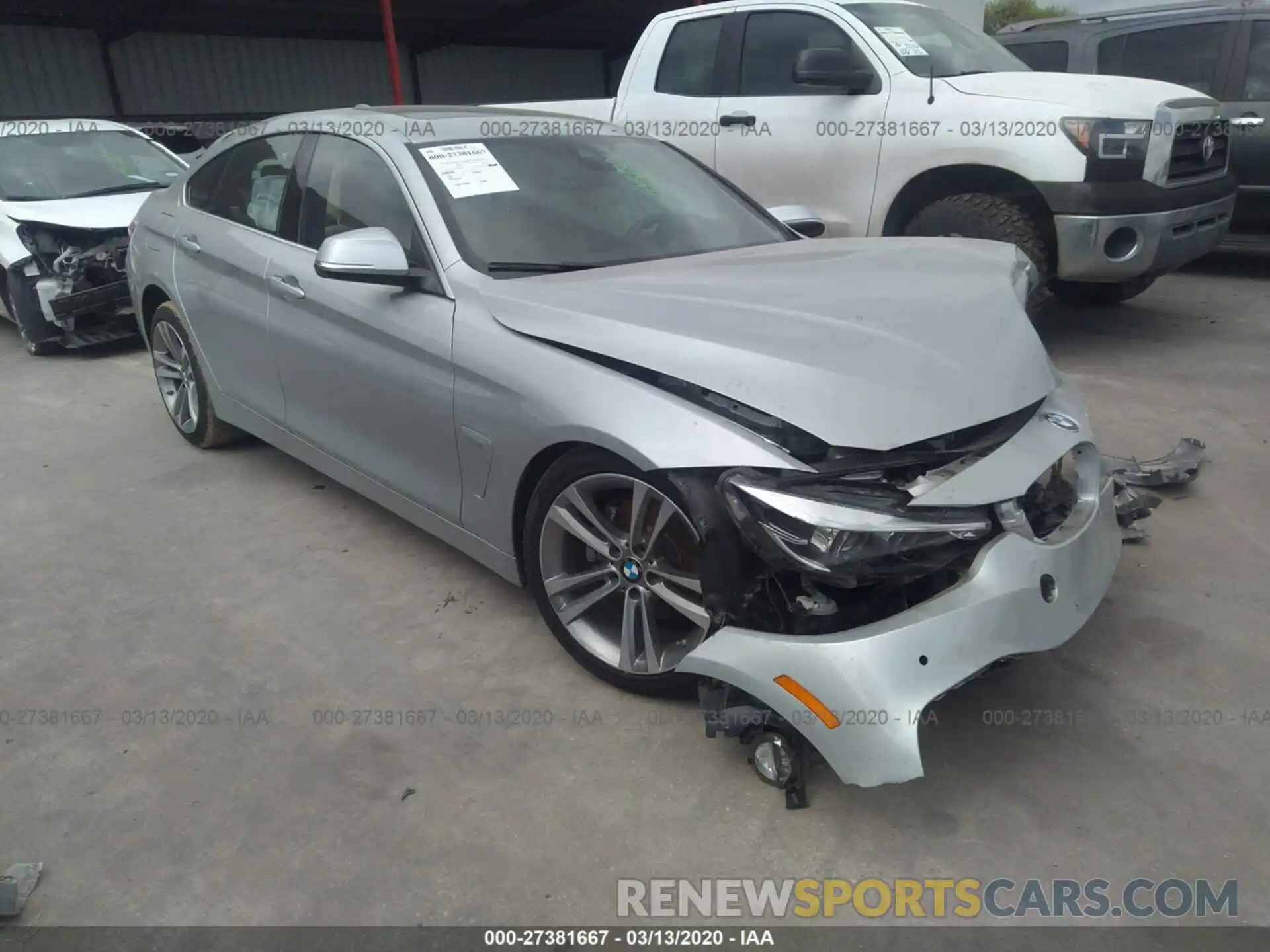 1 Photograph of a damaged car WBA4J1C56KBM14254 BMW 4 SERIES 2019