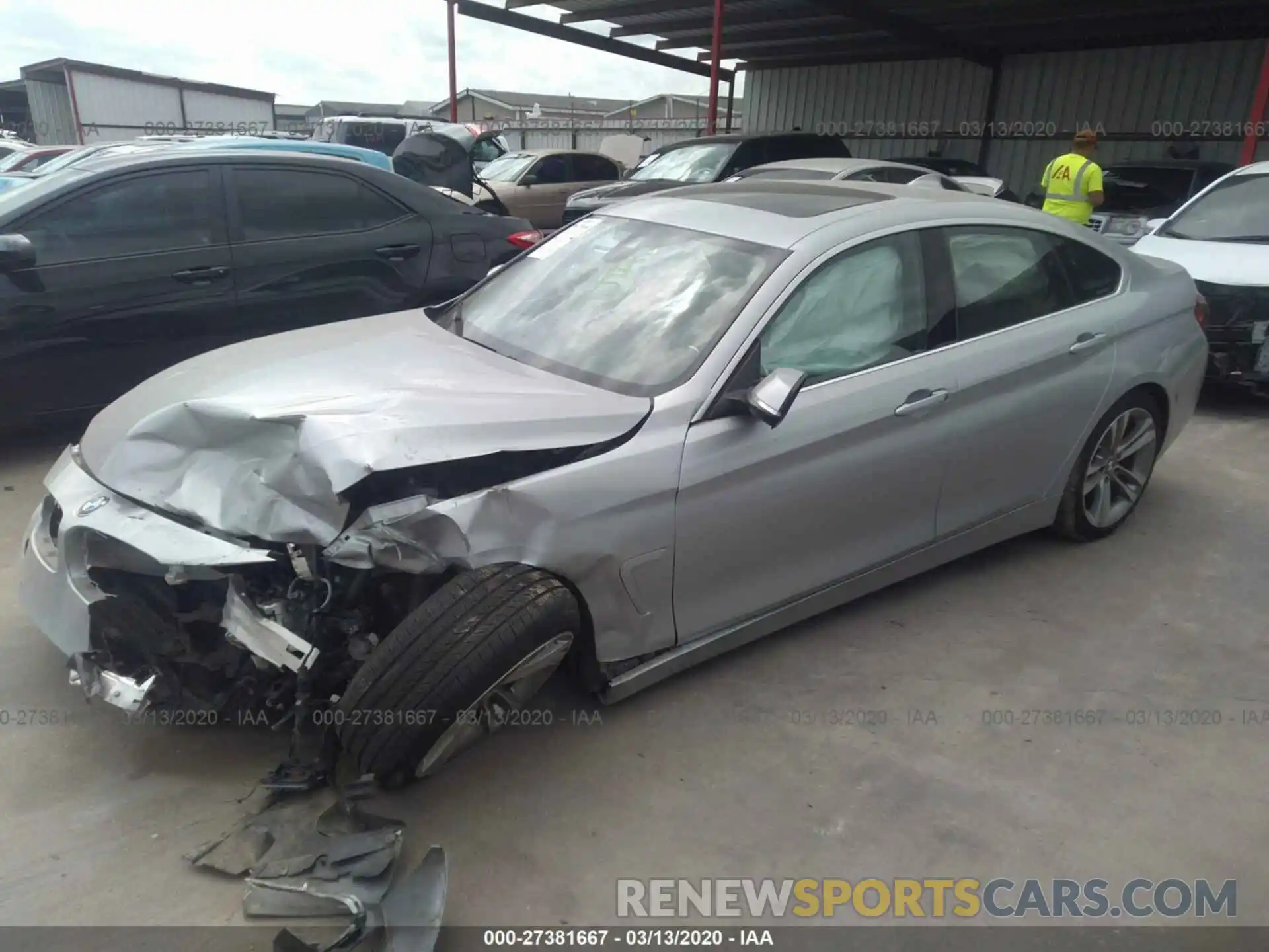 2 Photograph of a damaged car WBA4J1C56KBM14254 BMW 4 SERIES 2019