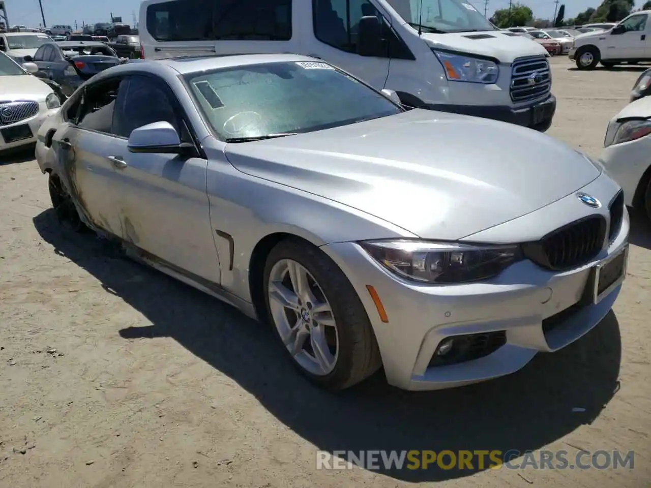 1 Photograph of a damaged car WBA4J1C56KBM16103 BMW 4 SERIES 2019