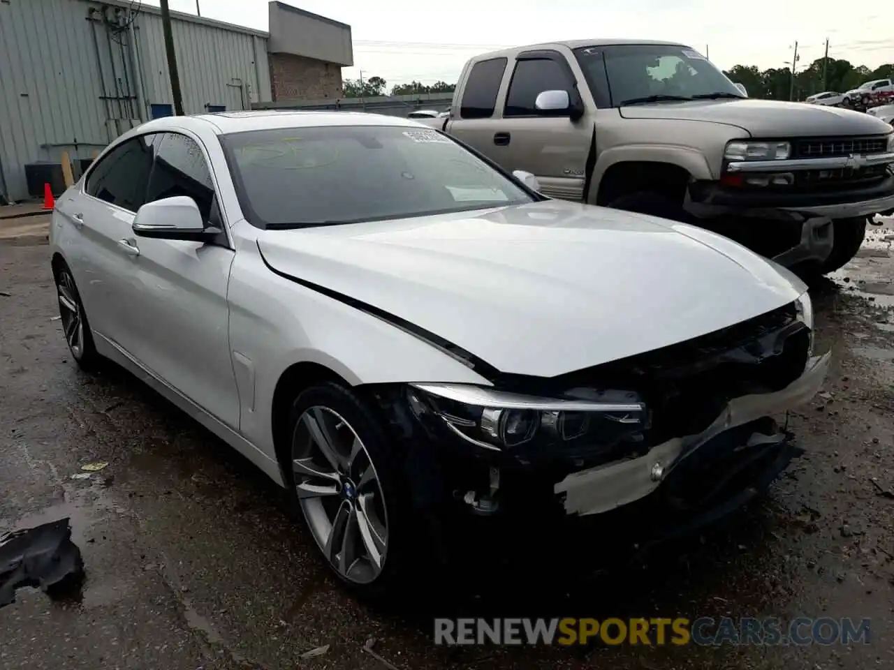 1 Photograph of a damaged car WBA4J1C56KBM17316 BMW 4 SERIES 2019