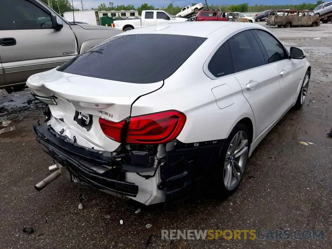 4 Photograph of a damaged car WBA4J1C56KBM17316 BMW 4 SERIES 2019