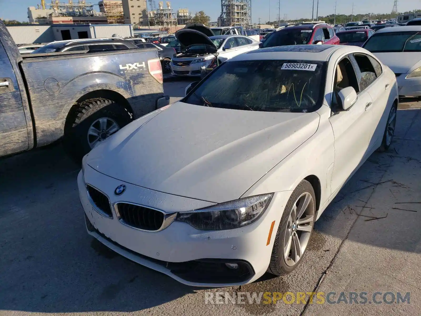 2 Photograph of a damaged car WBA4J1C57KBM13498 BMW 4 SERIES 2019