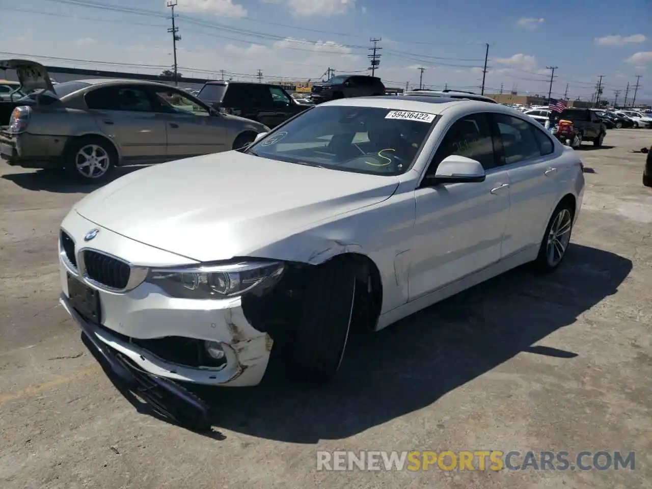 2 Photograph of a damaged car WBA4J1C57KBM14862 BMW 4 SERIES 2019