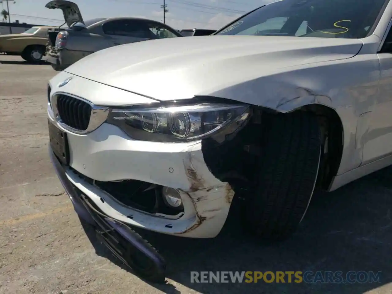 9 Photograph of a damaged car WBA4J1C57KBM14862 BMW 4 SERIES 2019