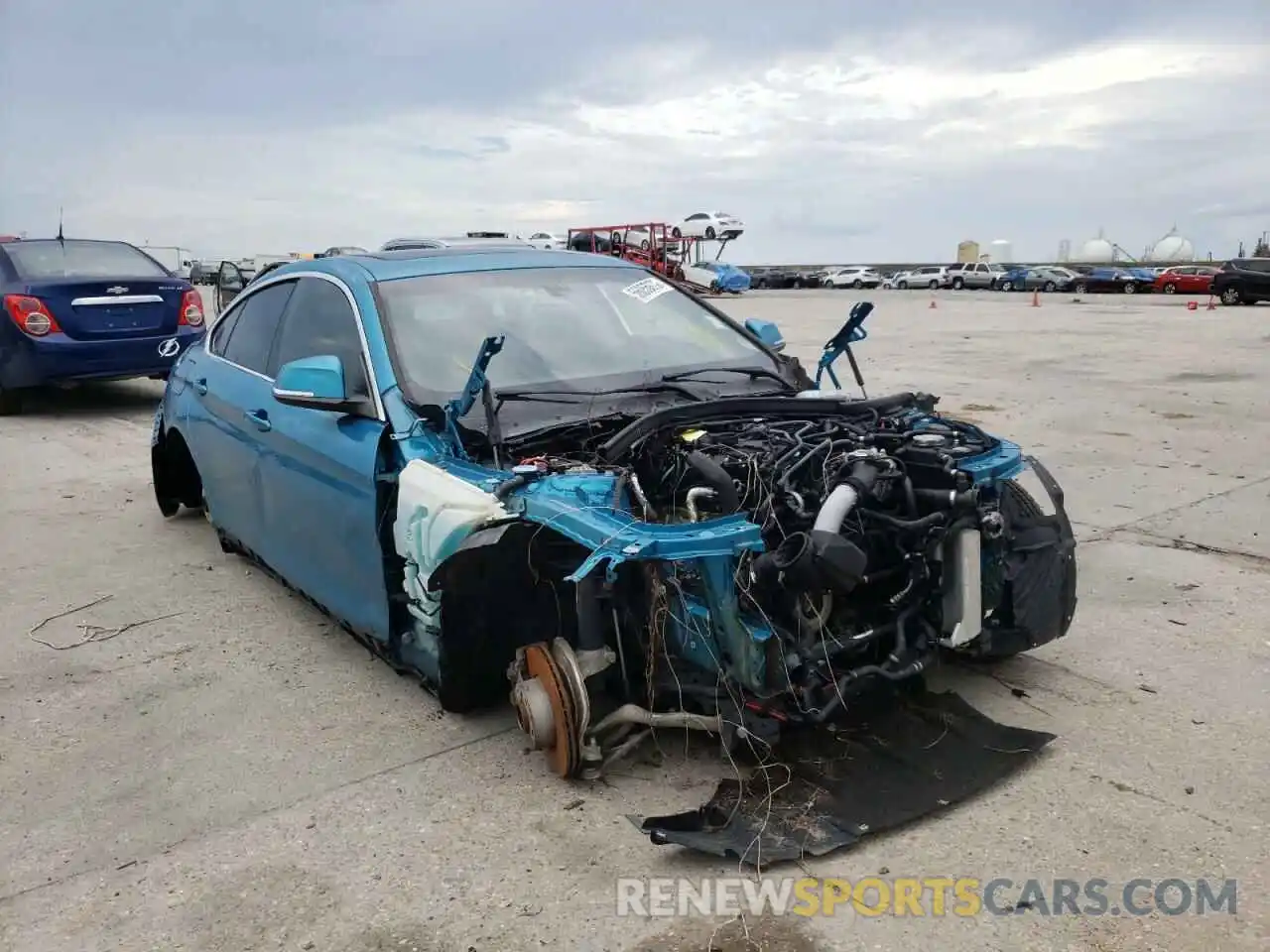 1 Photograph of a damaged car WBA4J1C57KBM15638 BMW 4 SERIES 2019