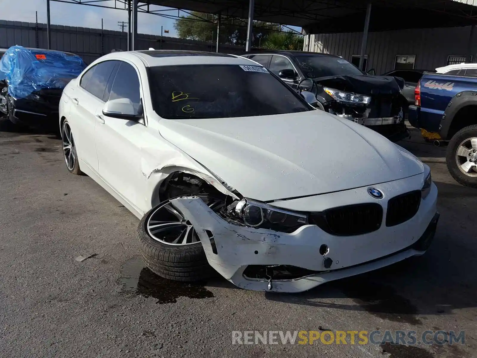 1 Photograph of a damaged car WBA4J1C57KBM18524 BMW 4 SERIES 2019