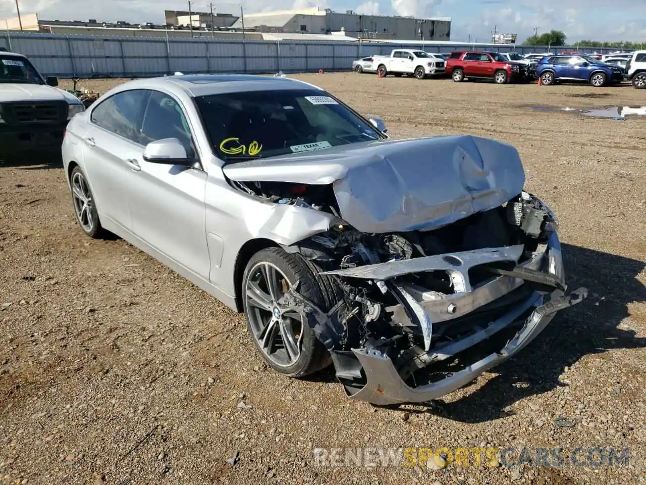 1 Photograph of a damaged car WBA4J1C58KBM12392 BMW 4 SERIES 2019