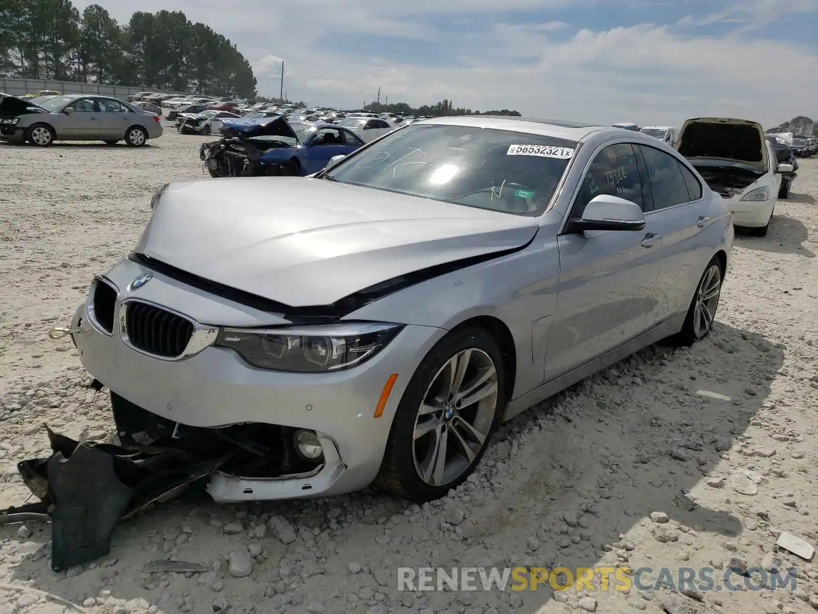 2 Photograph of a damaged car WBA4J1C58KBM14093 BMW 4 SERIES 2019