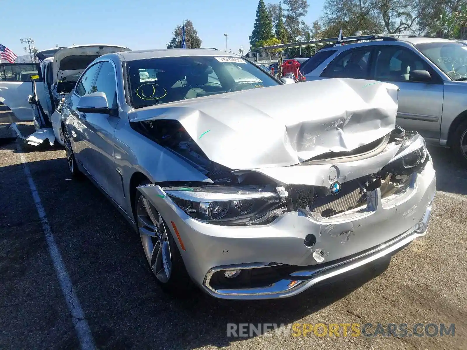 1 Photograph of a damaged car WBA4J1C58KBM14594 BMW 4 SERIES 2019