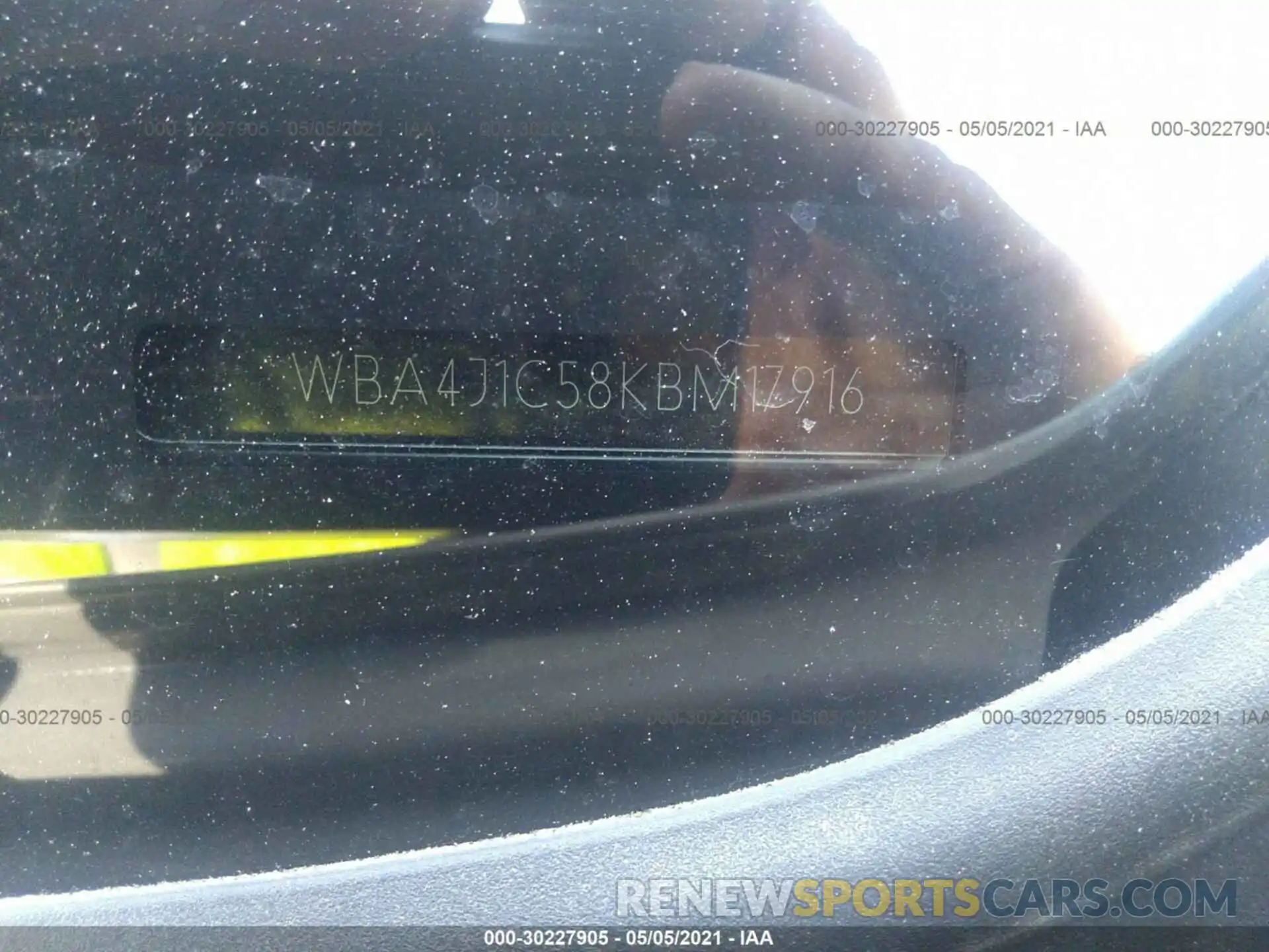 9 Photograph of a damaged car WBA4J1C58KBM17916 BMW 4 SERIES 2019