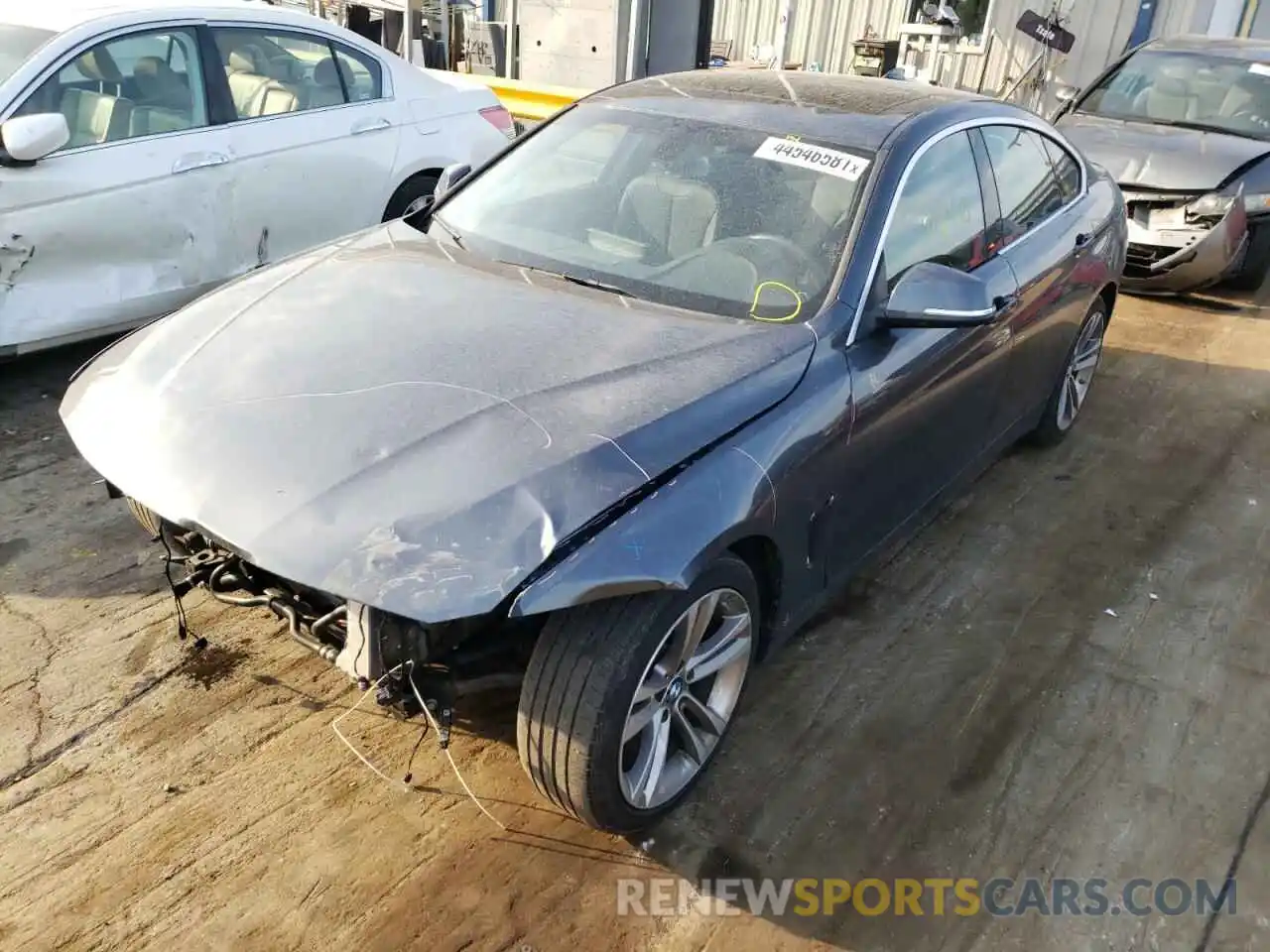 2 Фотография поврежденного автомобиля WBA4J1C58KBM19276 BMW 4 SERIES 2019