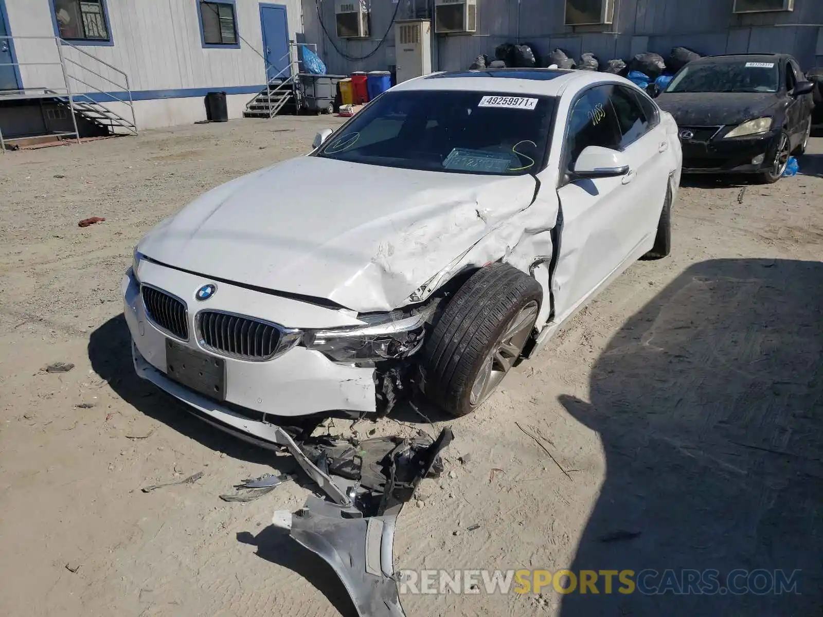 2 Фотография поврежденного автомобиля WBA4J1C59KBM12109 BMW 4 SERIES 2019