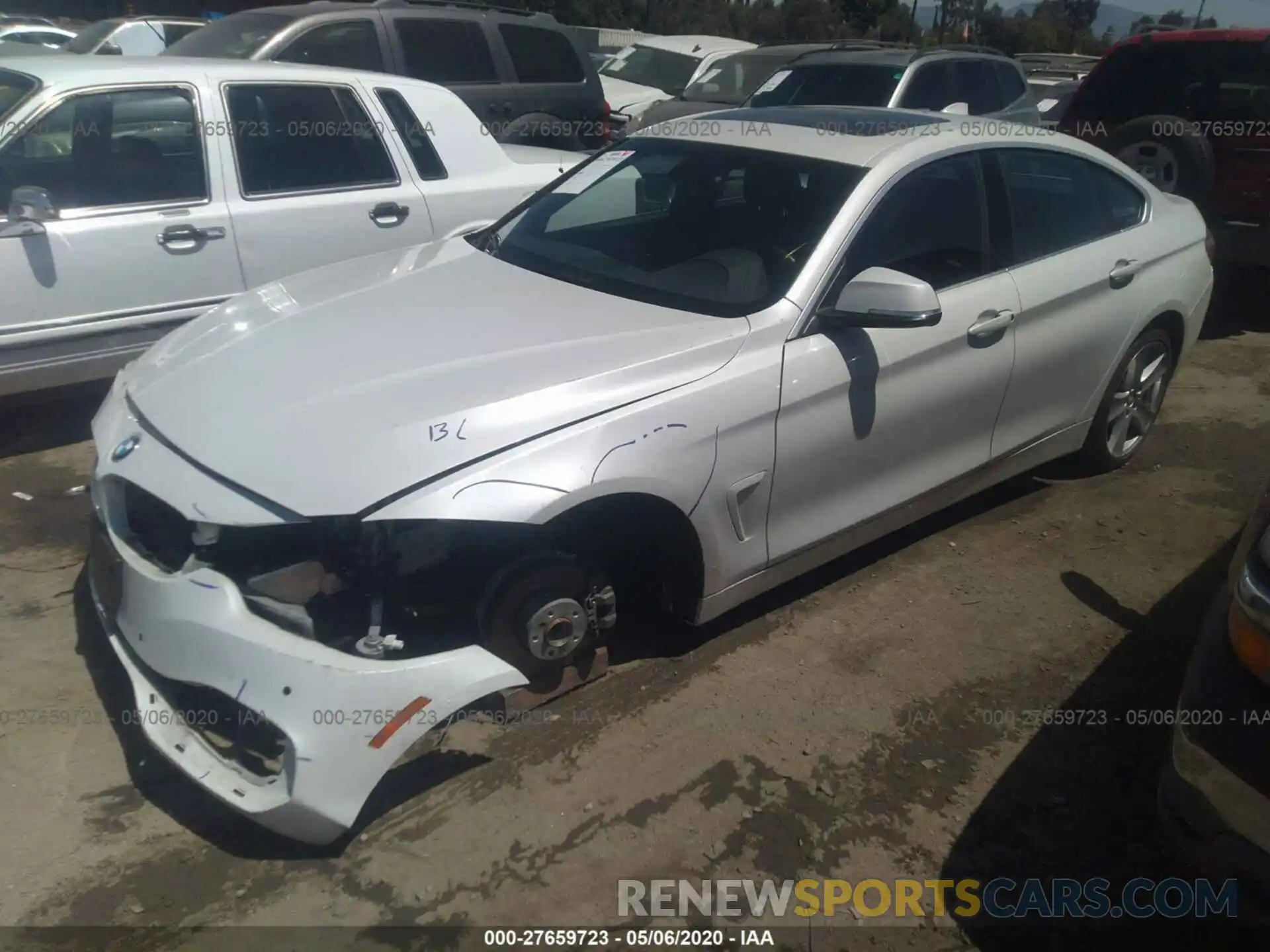 2 Photograph of a damaged car WBA4J1C59KBM13373 BMW 4 SERIES 2019
