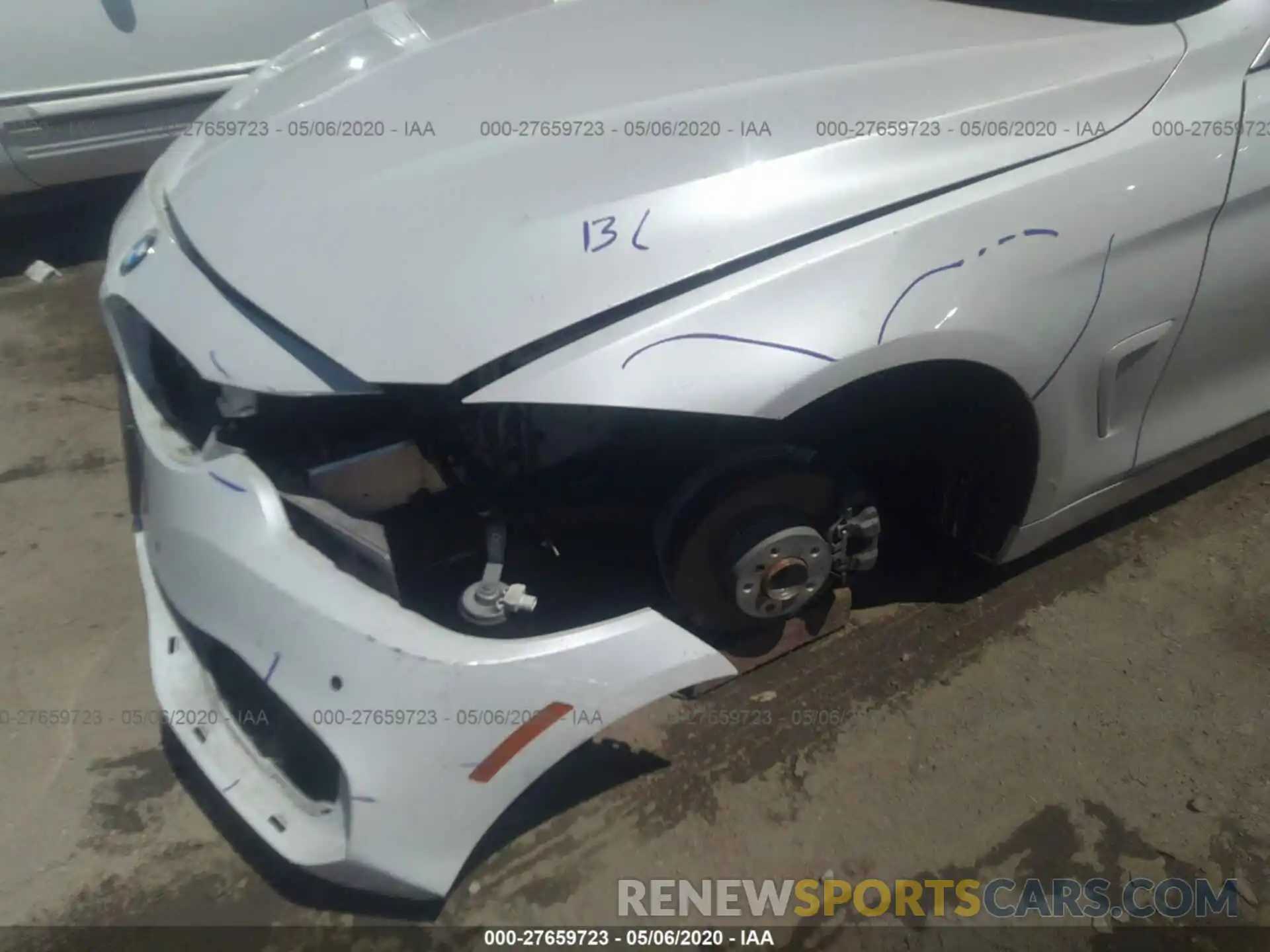 6 Photograph of a damaged car WBA4J1C59KBM13373 BMW 4 SERIES 2019