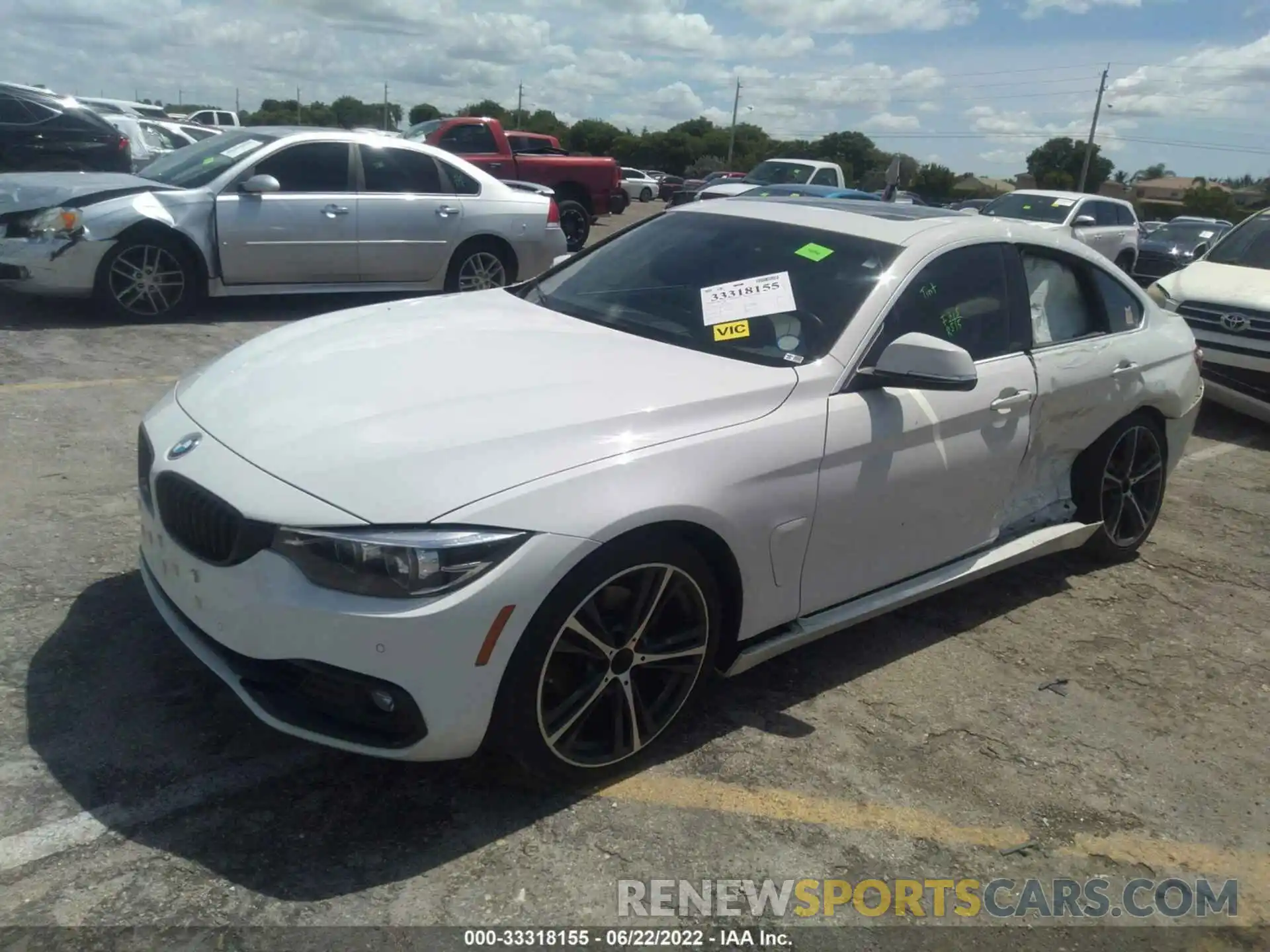 2 Photograph of a damaged car WBA4J1C59KBM13809 BMW 4 SERIES 2019