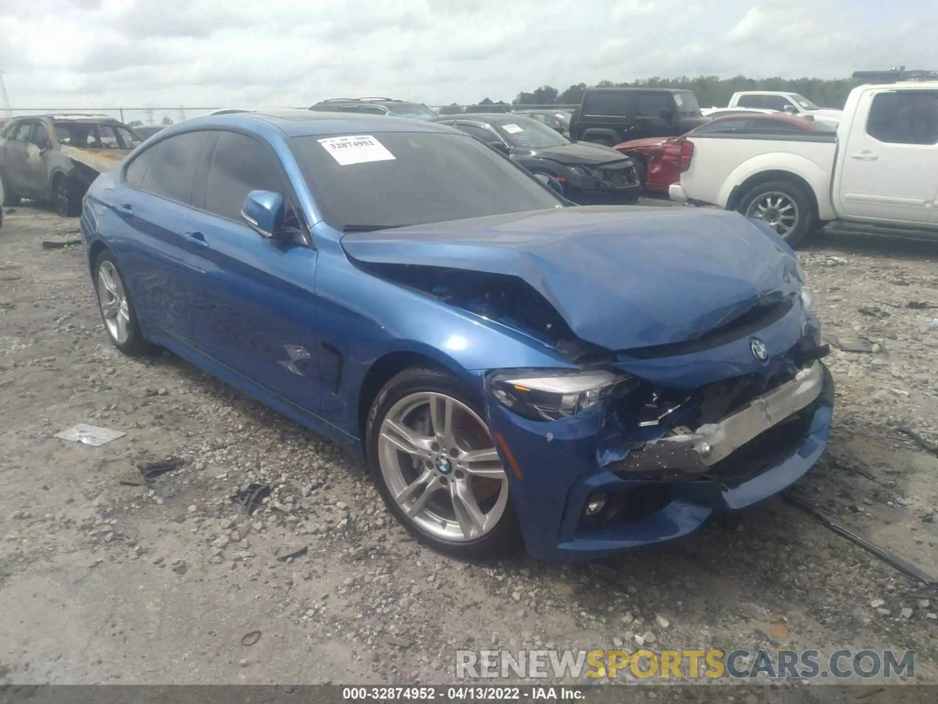 1 Photograph of a damaged car WBA4J1C59KBM17813 BMW 4 SERIES 2019