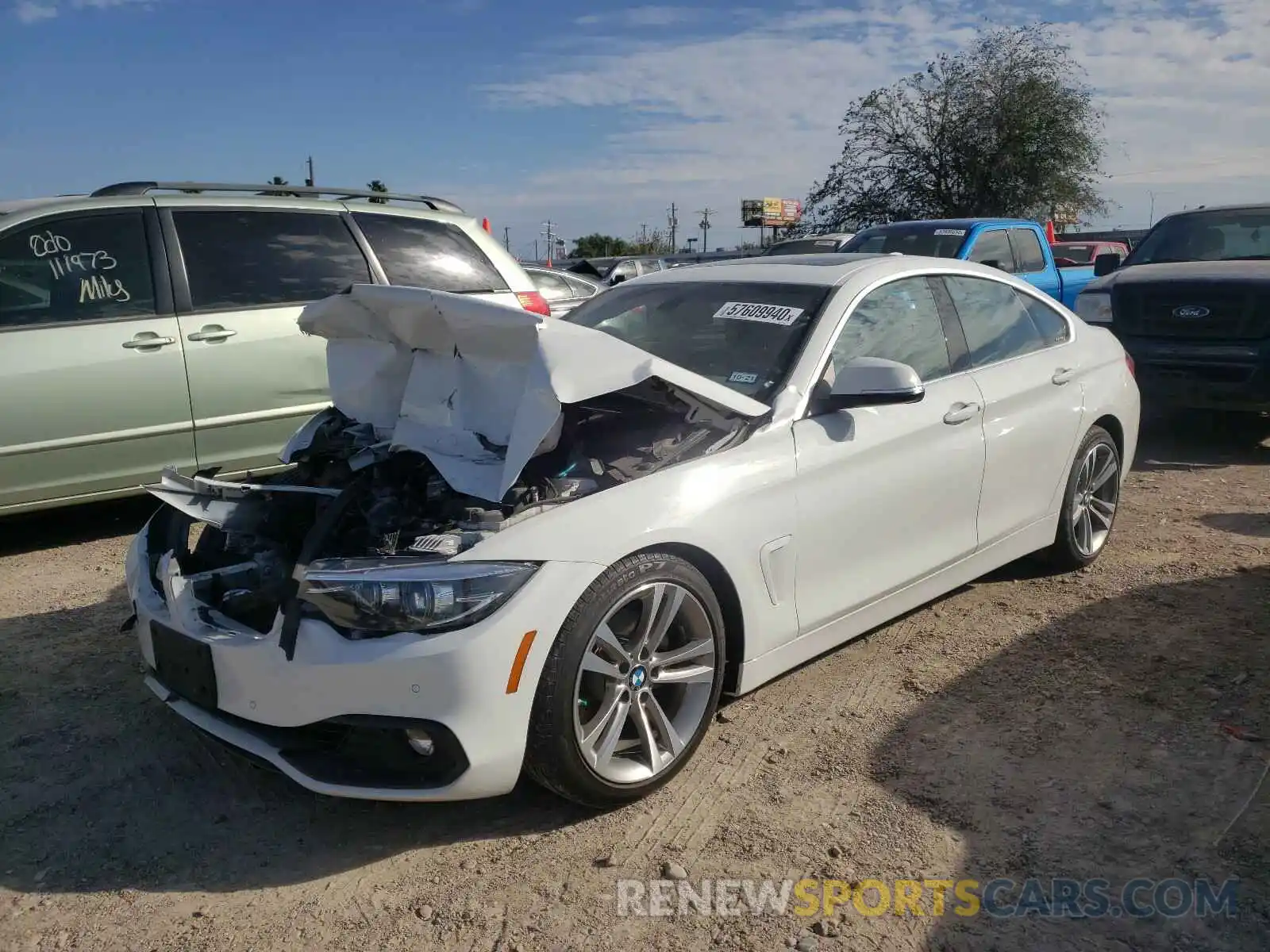 2 Photograph of a damaged car WBA4J1C5XKBM16668 BMW 4 SERIES 2019