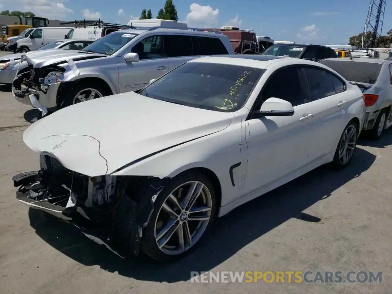 2 Photograph of a damaged car WBA4J1C5XKBM18274 BMW 4 SERIES 2019