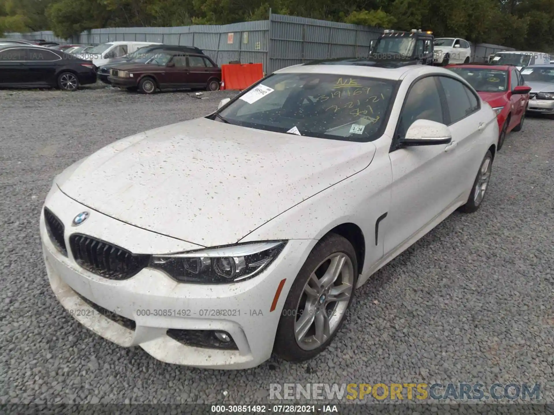 2 Photograph of a damaged car WBA4J3C53KBL08582 BMW 4 SERIES 2019