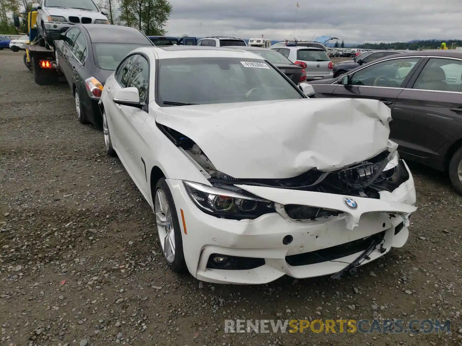 1 Photograph of a damaged car WBA4J3C53KBL08923 BMW 4 SERIES 2019