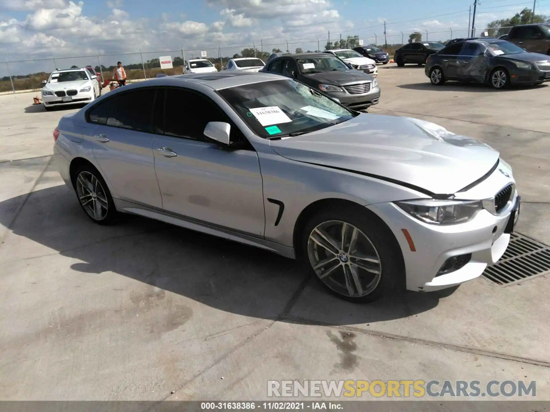 1 Photograph of a damaged car WBA4J3C54KBL05643 BMW 4 SERIES 2019