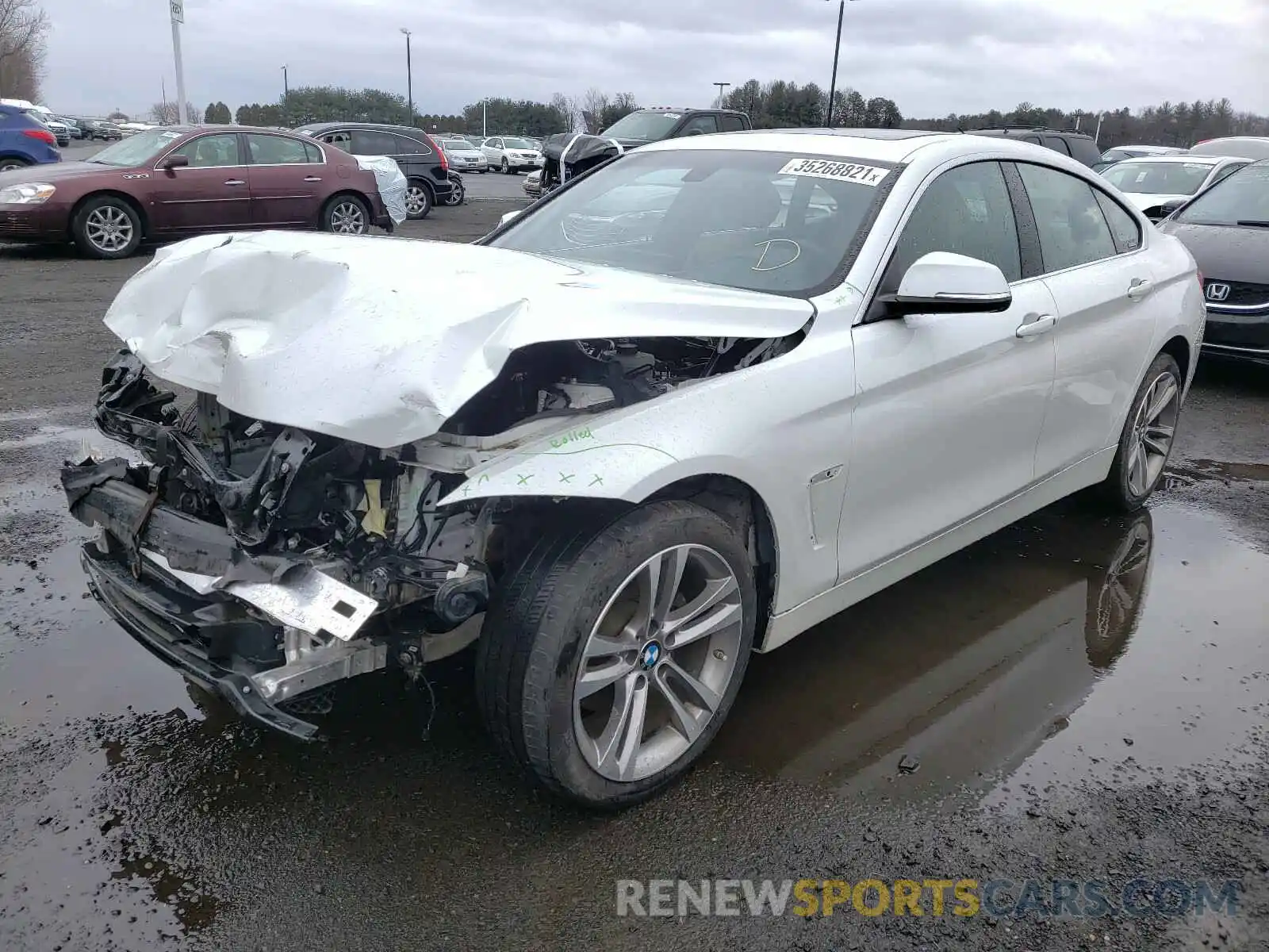 2 Фотография поврежденного автомобиля WBA4J3C54KBL06730 BMW 4 SERIES 2019