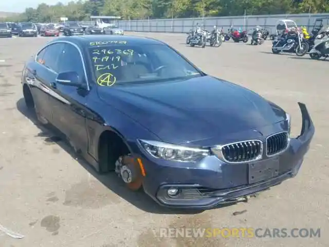 1 Photograph of a damaged car WBA4J3C54KBL07103 BMW 4 SERIES 2019