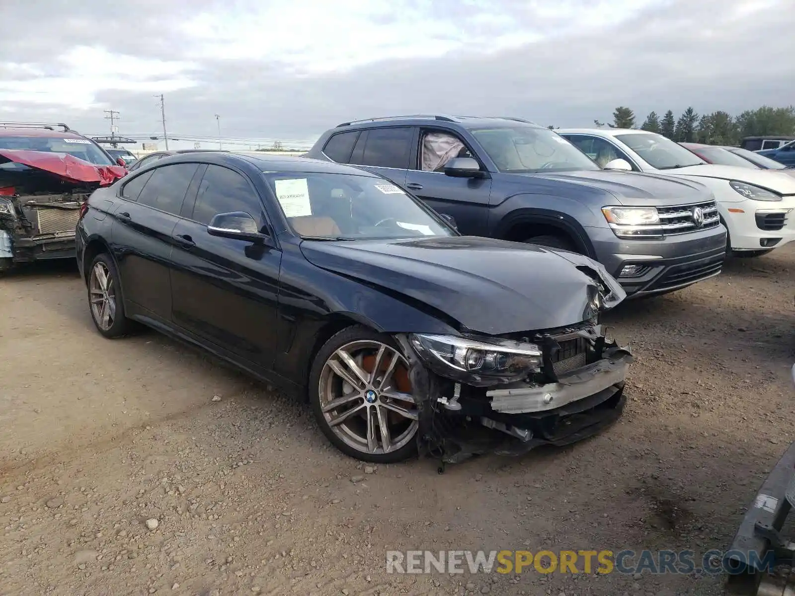 1 Photograph of a damaged car WBA4J3C54KBL07313 BMW 4 SERIES 2019