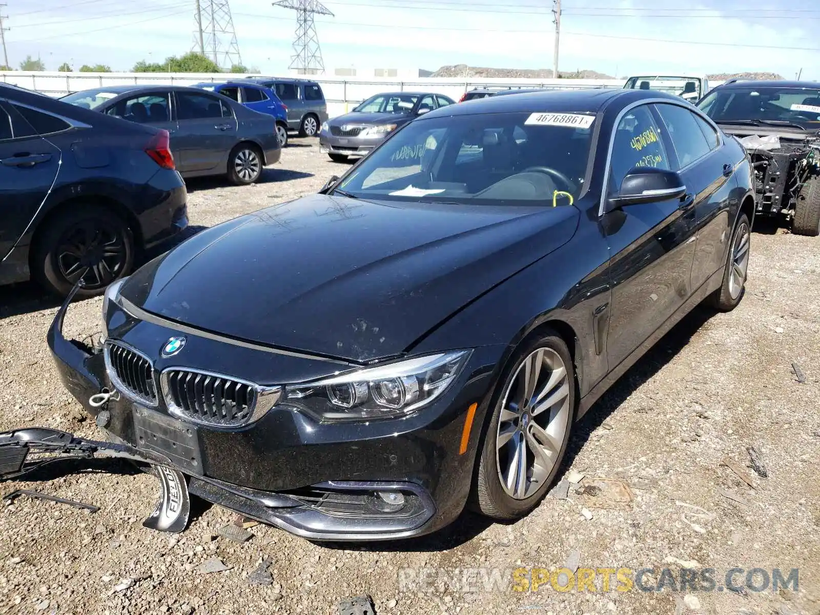 2 Фотография поврежденного автомобиля WBA4J3C54KBL07425 BMW 4 SERIES 2019