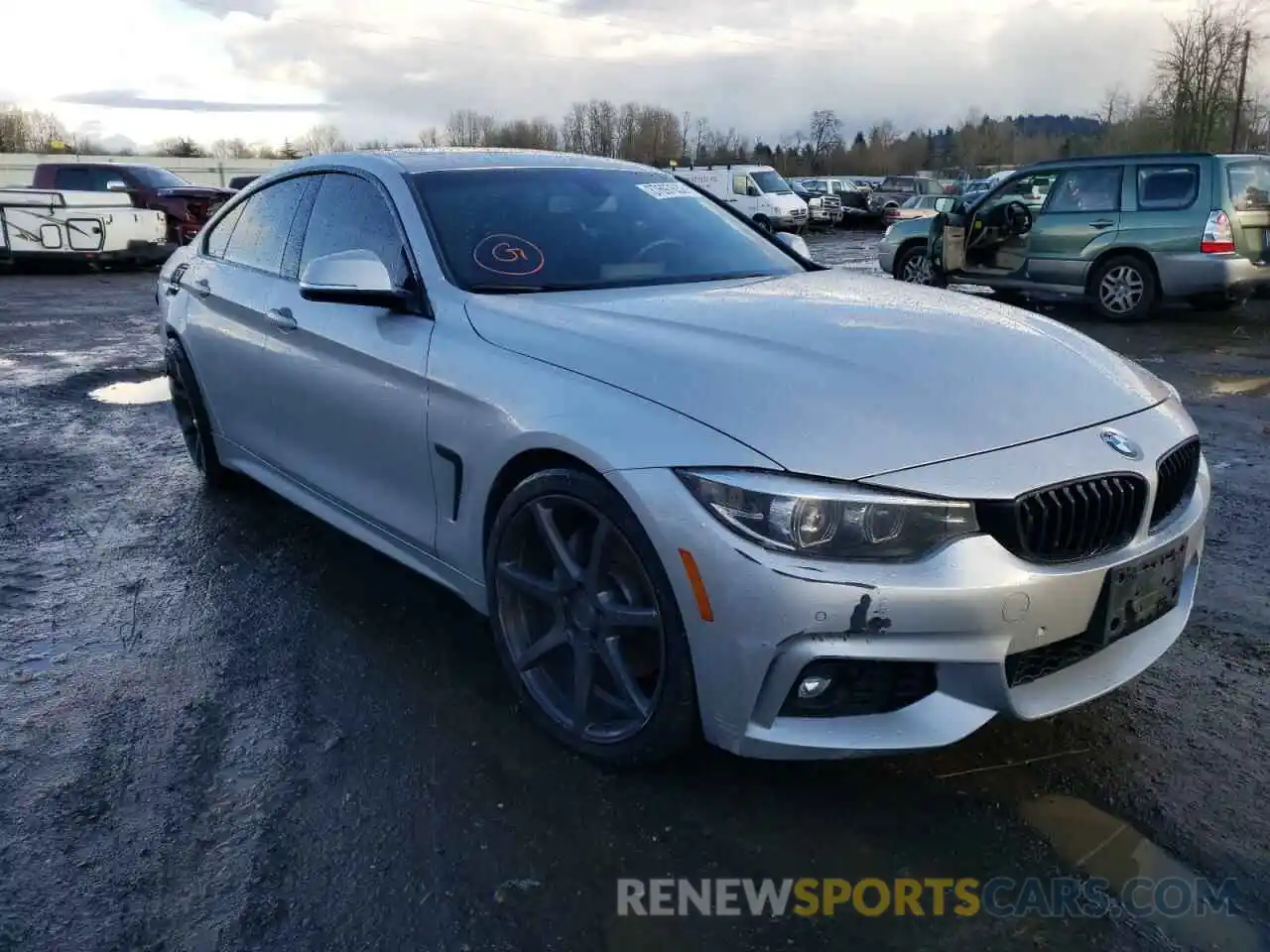 1 Photograph of a damaged car WBA4J3C54KBL08963 BMW 4 SERIES 2019