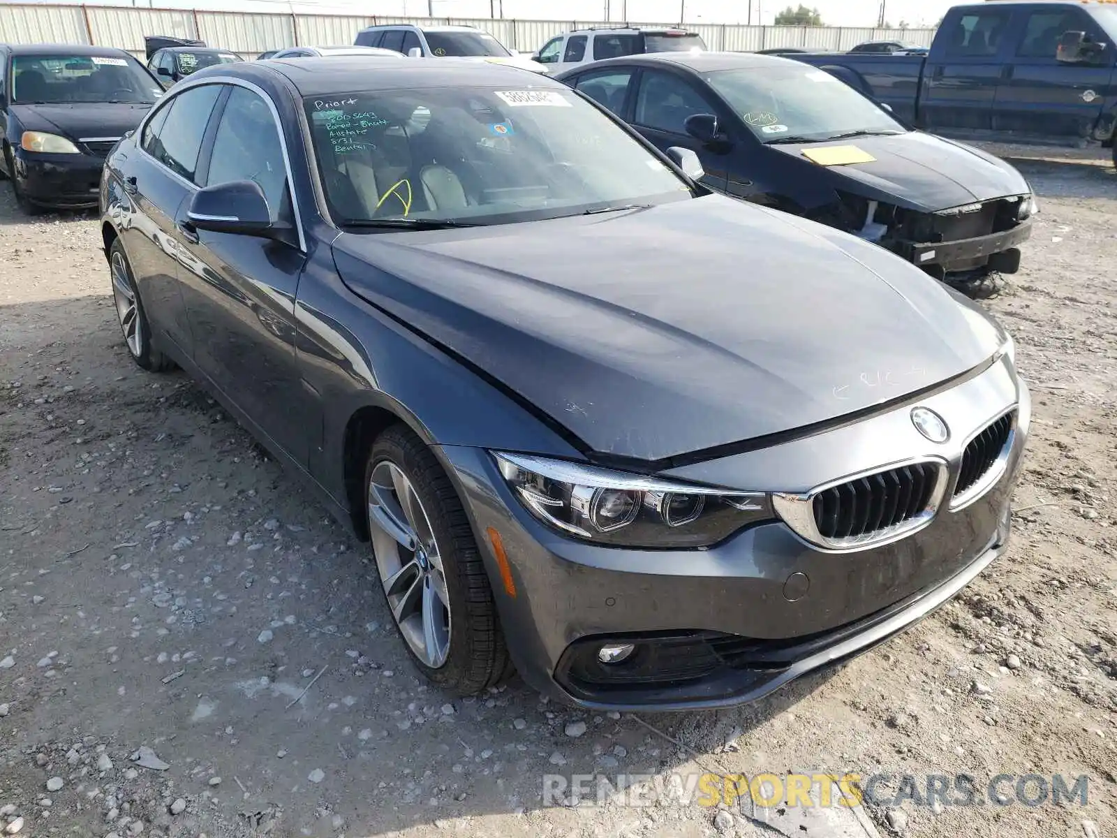 1 Фотография поврежденного автомобиля WBA4J3C54KBL09062 BMW 4 SERIES 2019